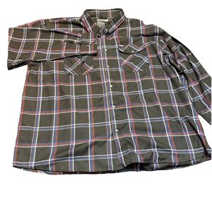 Men's Dixxon Flannel‎ Plaid BLK RED 5XL Johnny Huntington POW-MIA Johnnys Saloon